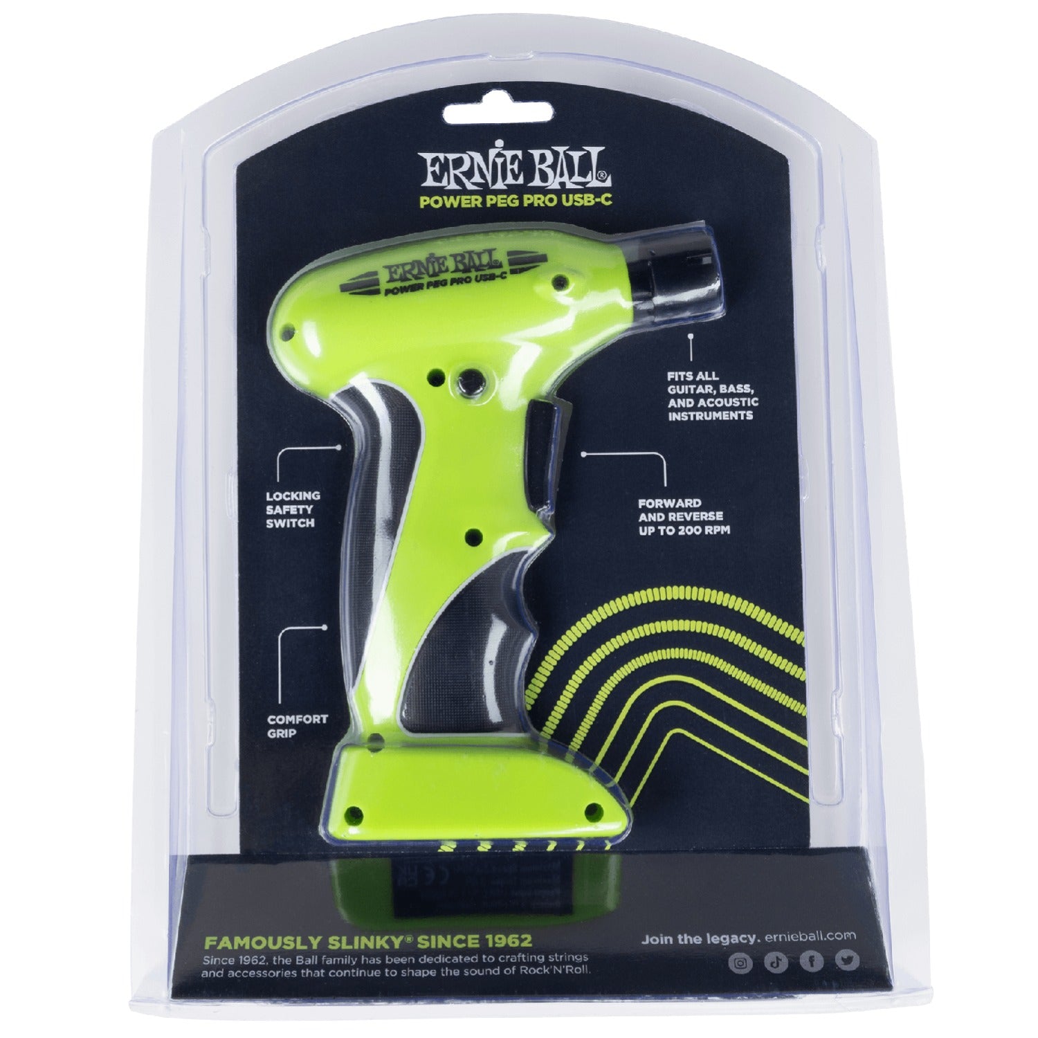 Ernie Ball String Winders Ernie Ball Power Peg Pro USB-C String winder