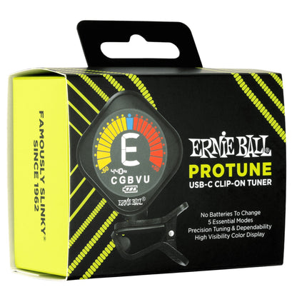 Ernie Ball Tuners Ernie Ball ProTune USB-C Rechargeable Clip-on Tuner