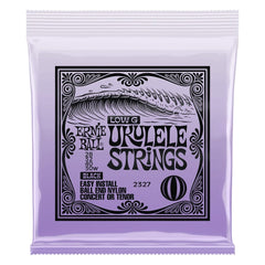 Ernie Ball Ukulele Strings Black Ernie Ball Concert & Tenor Wound G Nylon Ball End Ukulele Strings