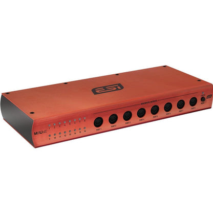 esi midi interfaces esi m8u ex 16-port usb 3.0 midi interface with usb hub