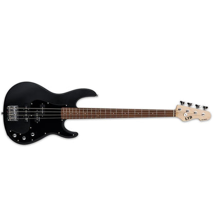 esp bass guitars black satin esp ltd ap-204 4-string electric bass guitar - jatoba fretboard   