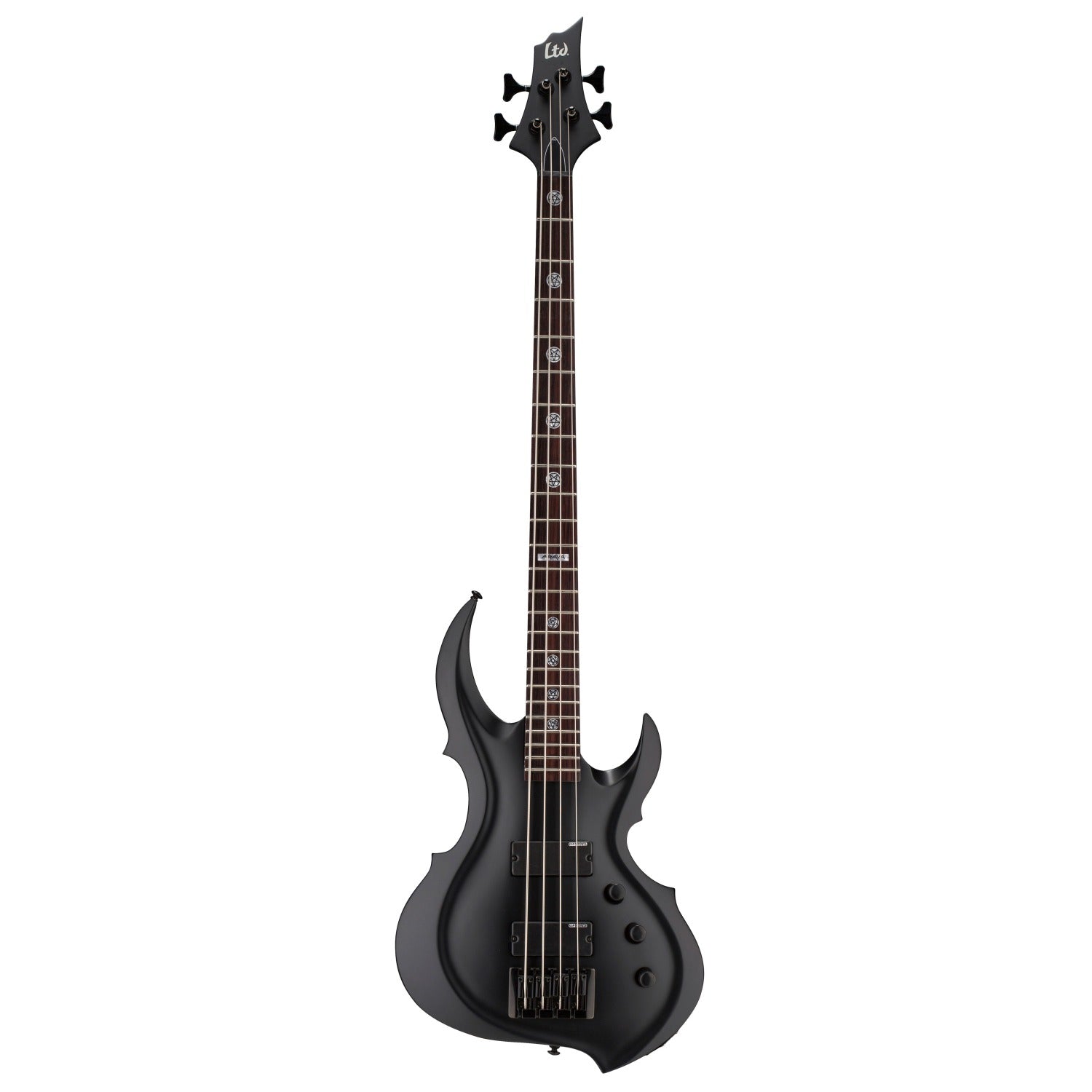 ESP Bass Guitars Black Satin ESP LTD TA-204-FRX 4 String Bass Guitar