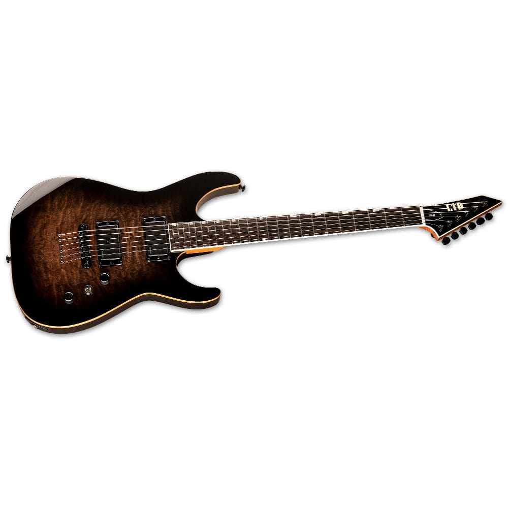 esp electric guitars black shadow burst esp ltd josh middleton signature jm-ii 6-string electric guitar   