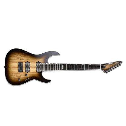 esp electric guitars dark brown natural burst esp e ii m ii 7nt 7 string electric guitar - dark brown natural burst 