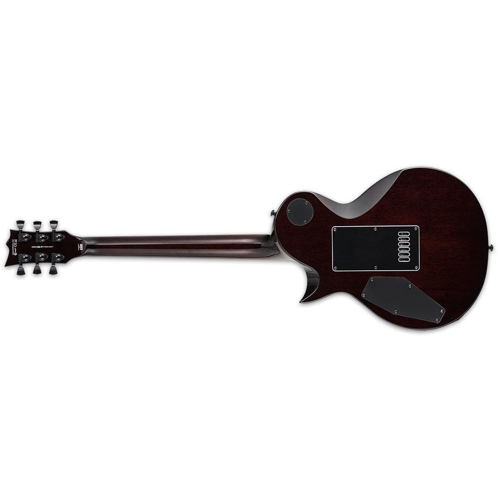 esp electric guitars esp ec-1000 evertune 6-string electric guitar - dark brown sunburst