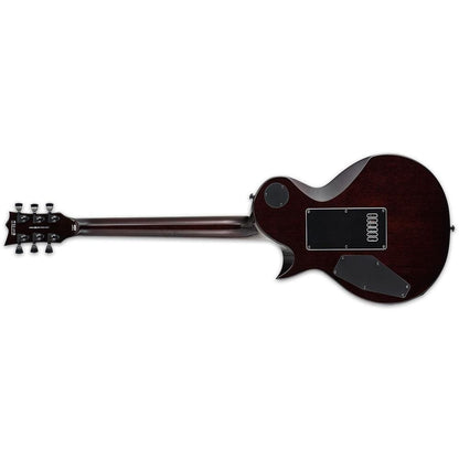 esp electric guitars esp ec-1000 evertune 6-string electric guitar - dark brown sunburst