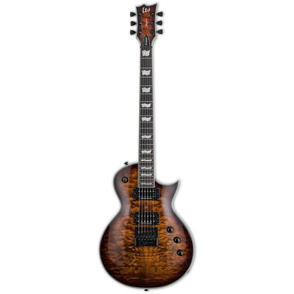 esp electric guitars esp ec-1000 evertune 6-string electric guitar - dark brown sunburst