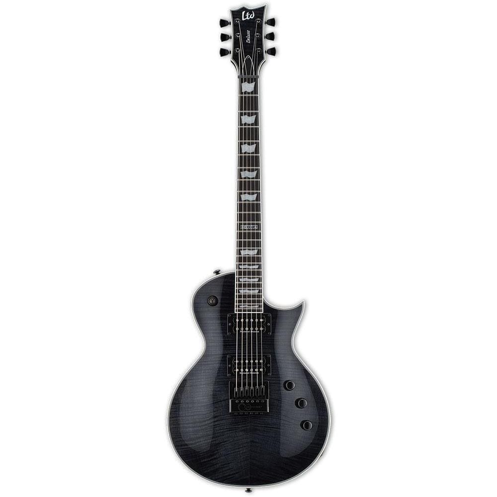esp electric guitars esp ec-1000 evertune 6-string electric guitar - see thru black