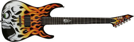 esp electric guitars esp electric guitar ltd m series limited edition screaming skull