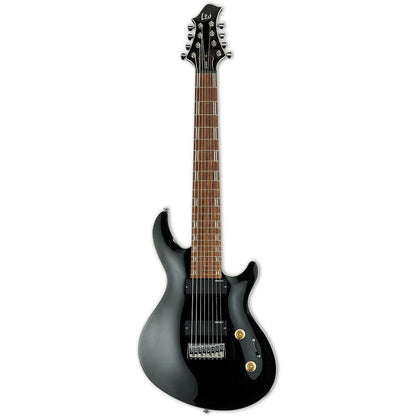 esp electric guitars esp javier reyes signature jr-208 8 string electric guitar - black