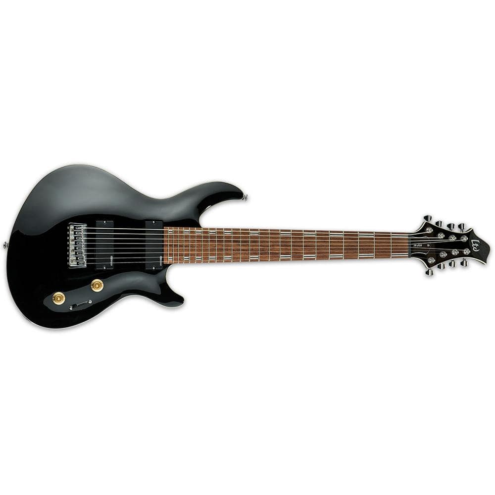 esp electric guitars esp javier reyes signature jr-208 8 string electric guitar - black
