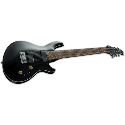 esp electric guitars esp javier reyes signature jr-208 8 string electric guitar - black