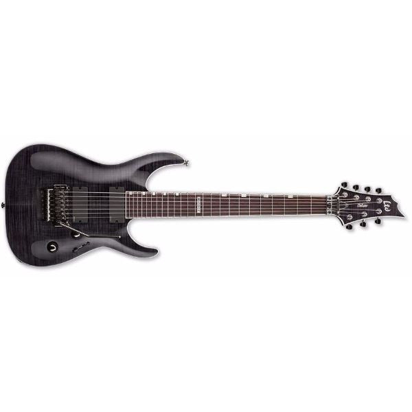 esp electric guitars esp ltd deluxe h-1007fr 7 string electric guitar with floyd rose