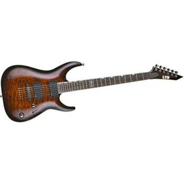 esp electric guitars esp ltd mh-250nt neck through electric guitar- best buy