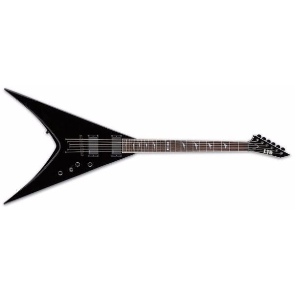 esp electric guitars esp ltd v-401b baritone electric guitar
