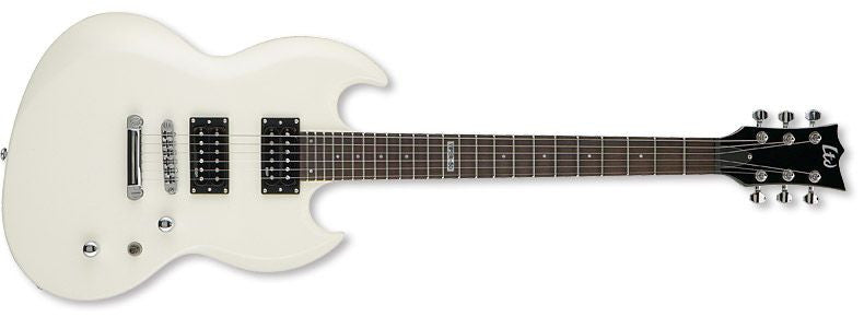 esp electric guitars esp ltd viper-50 electric guitar - olympic white