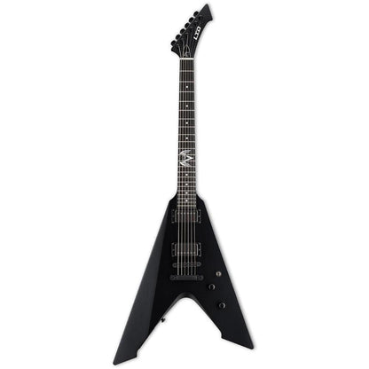 esp electric guitars esp ltd vulture james hetfield signature series 6-string electric guitar - black satin