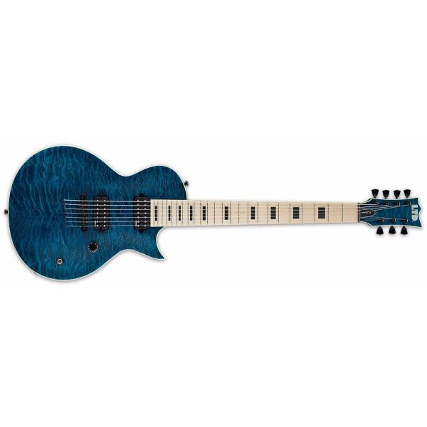 esp electric guitars esp ltd zach householder signature 7-string baritone electric guitar