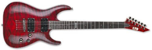 esp electric guitars esp mh-100qmnt electric guitar