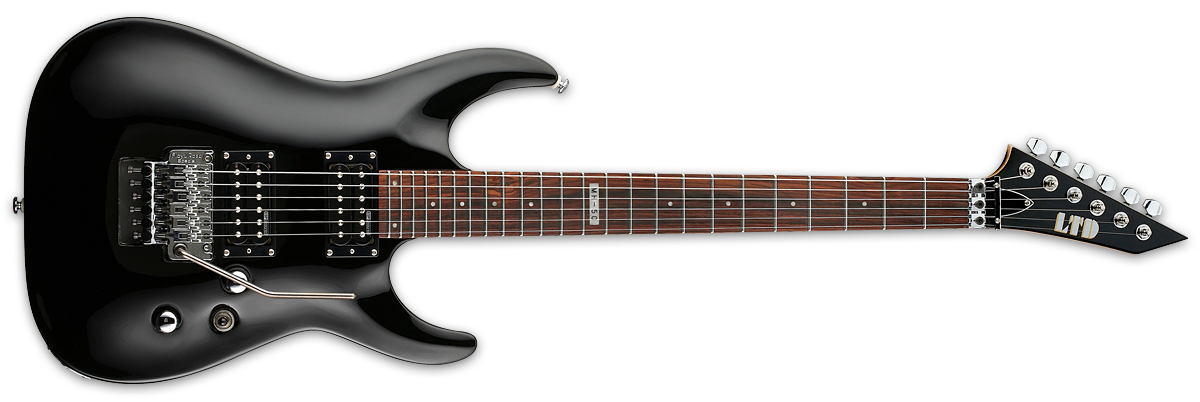 esp electric guitars esp mh-50 blk