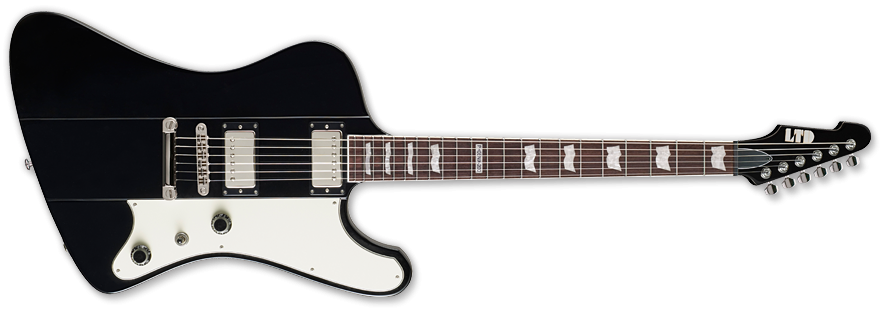 esp electric guitars esp phoenix phx200 black (lphx200blk)  electric guitar