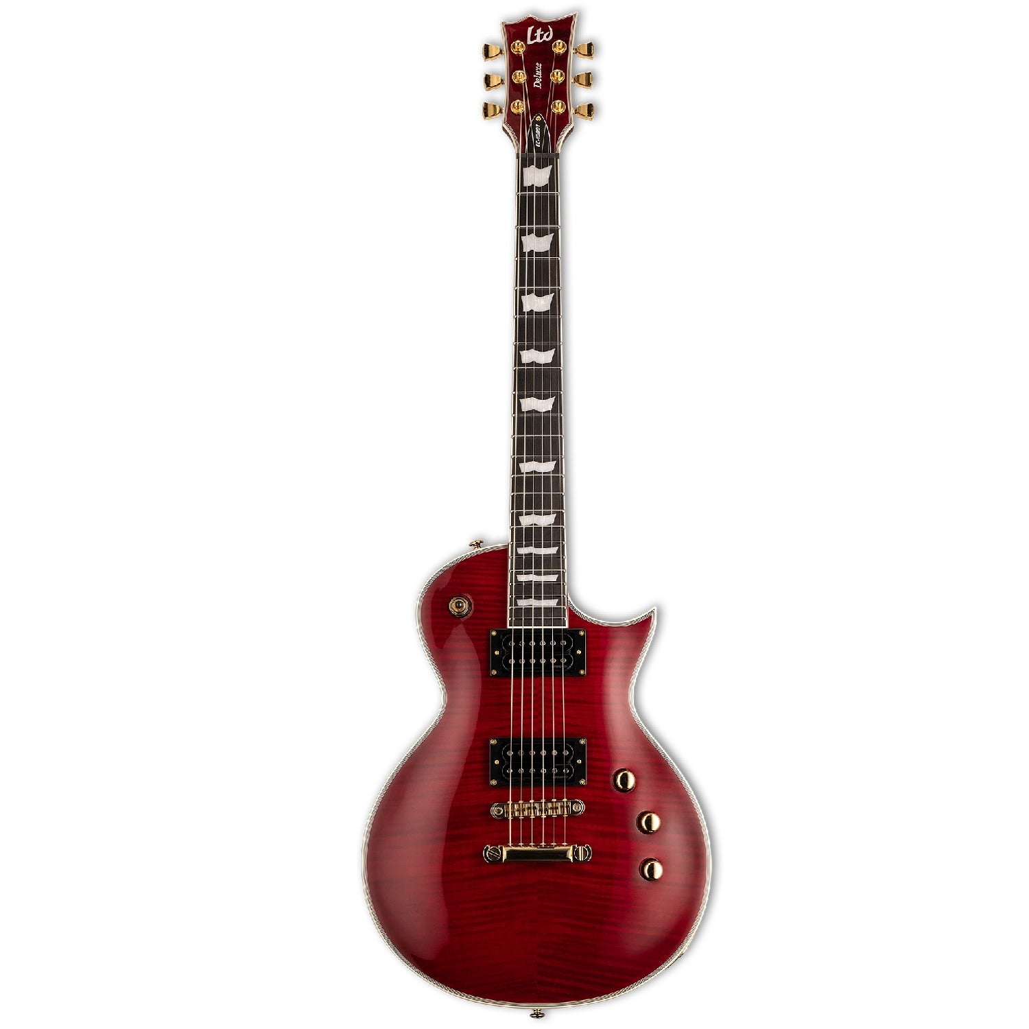 ESP Electric Guitars See Thru Black Cherry ESP LTD EC-1000T CTM Flamed Maple 6 String Electric Guitar
