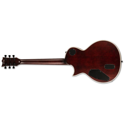esp electric guitars tobacco sunburst satin esp ltd ec-1000t ctm flamed maple 6 string electric guitar