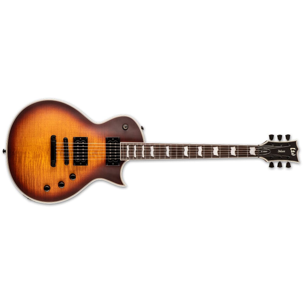 esp electric guitars tobacco sunburst satin esp ltd ec-1000t ctm flamed maple 6 string electric guitar