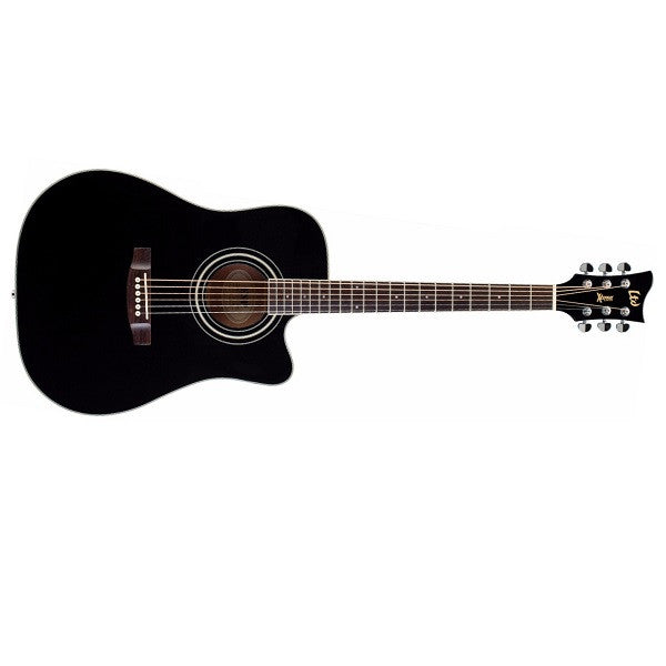esp electro acoustic guitars esp dc-5e xtone cutaway acoustic-electric guitar