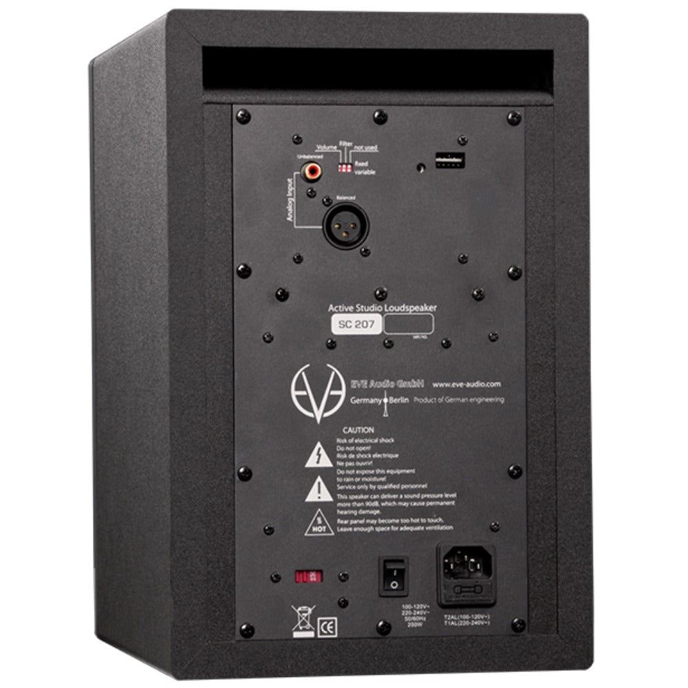 EVE Audio Monitor Speakers EVE Audio SC207 2-WAY 7" Professional Active Nearfield Studio Monitor - Pair