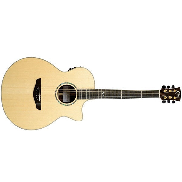 faith electro acoustic guitars faith fvhg venus concert cutaway acoustic electric guitar - natural