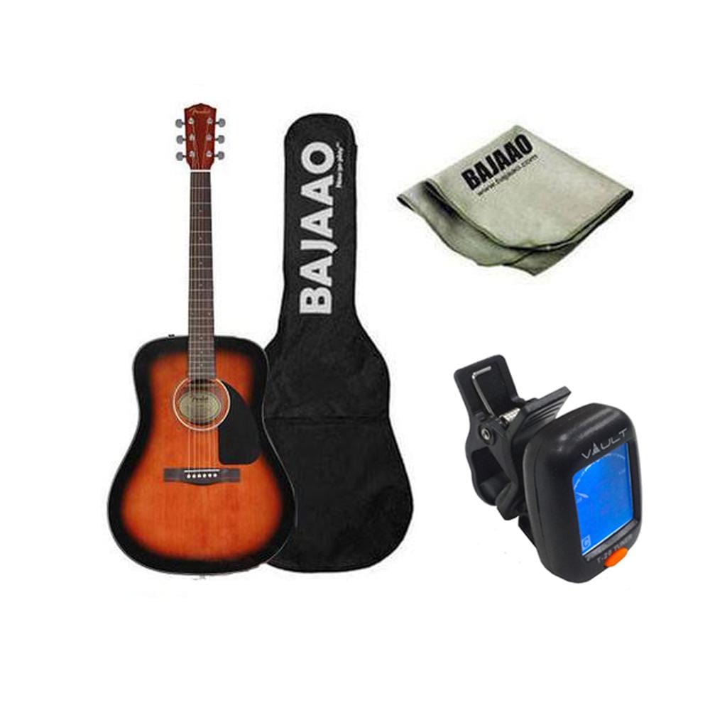 fender acoustic guitar bundles sunburst fender cd-60 dreadnought acoustic guitar bundle    #color_sunburst