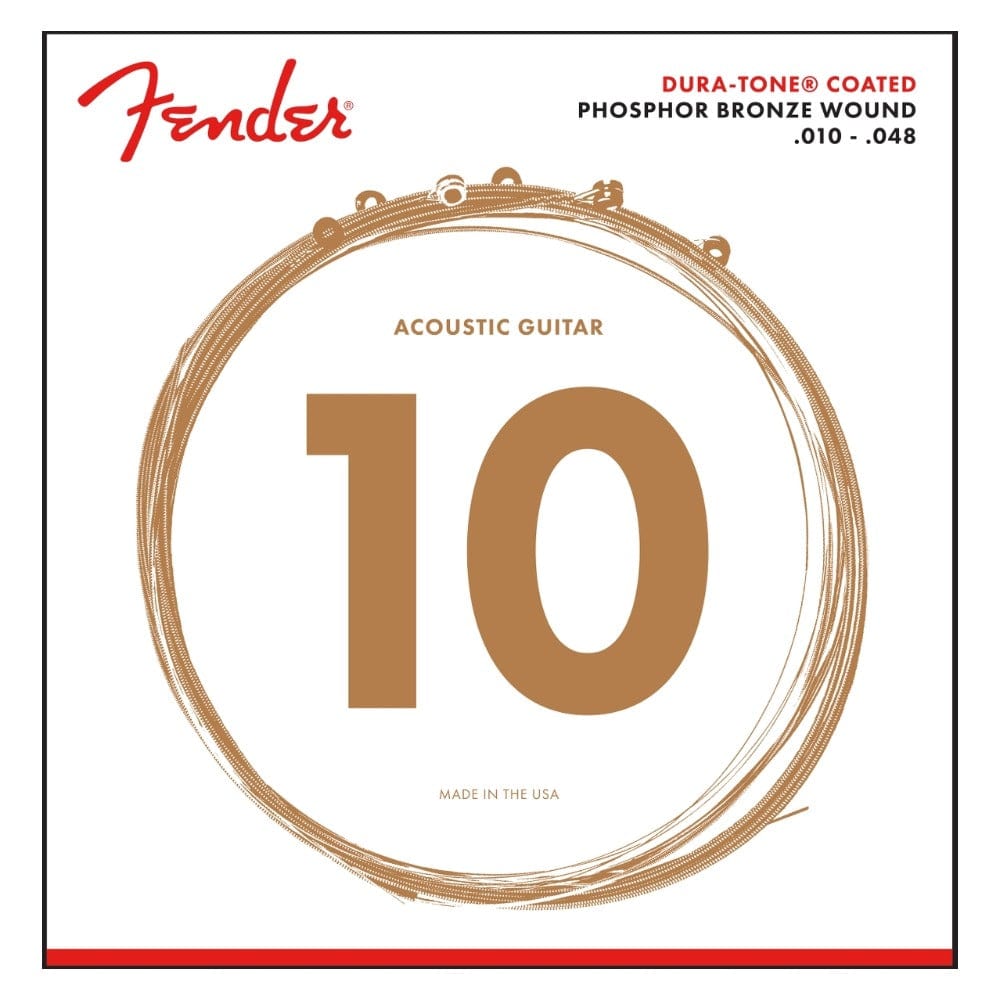 Fender Acoustic Guitar Strings Fender 860xl Coated Phosphor Bronze Acoustic Guitar String