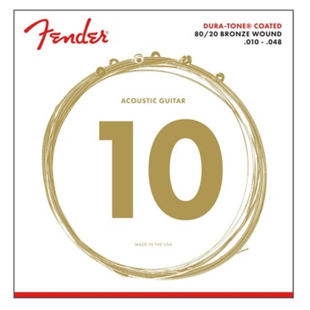 Fender Acoustic Guitar Strings Fender 880XL Acoustic Guitar Strings - 80/20, Dura-Tone Coated, 10-48