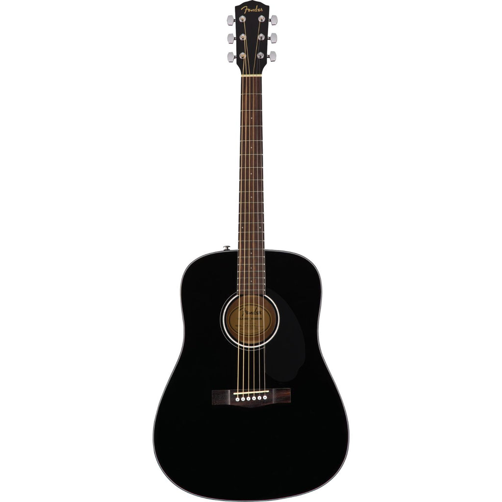 Fender Acoustic Guitars Black / Single Fender CD-60S Dreadnought Acoustic Guitar#color_black,style_single