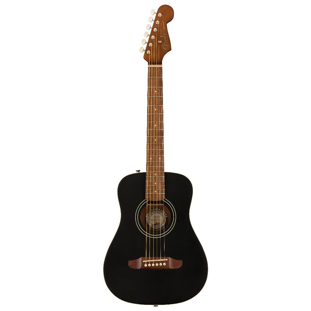 fender acoustic guitars black top fender limited edition redondo mini acoustic guitar with gig bag  
