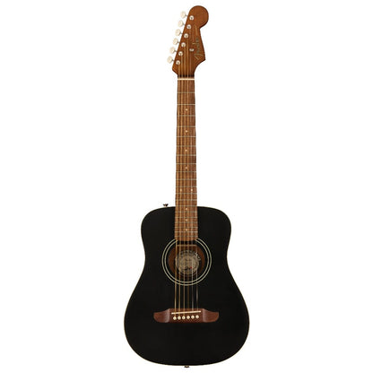 fender acoustic guitars black top fender limited edition redondo mini acoustic guitar with gig bag  