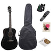 Fender Acoustic Guitars CD60 Guitar Pack - Black Fender CD60 Dreadnought Acoustic Guitar Pack
