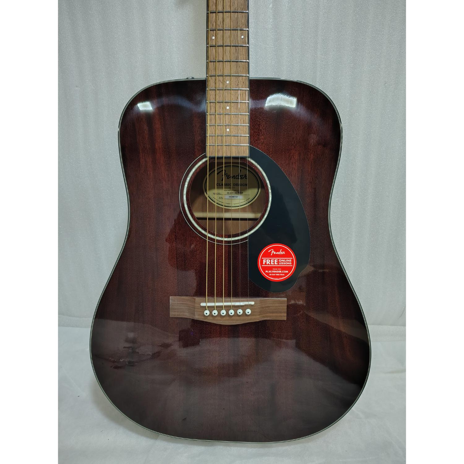 Fender Acoustic Guitars Fender CD 60S Dreadnought Acoustic Guitar All Mahogany - Open Box