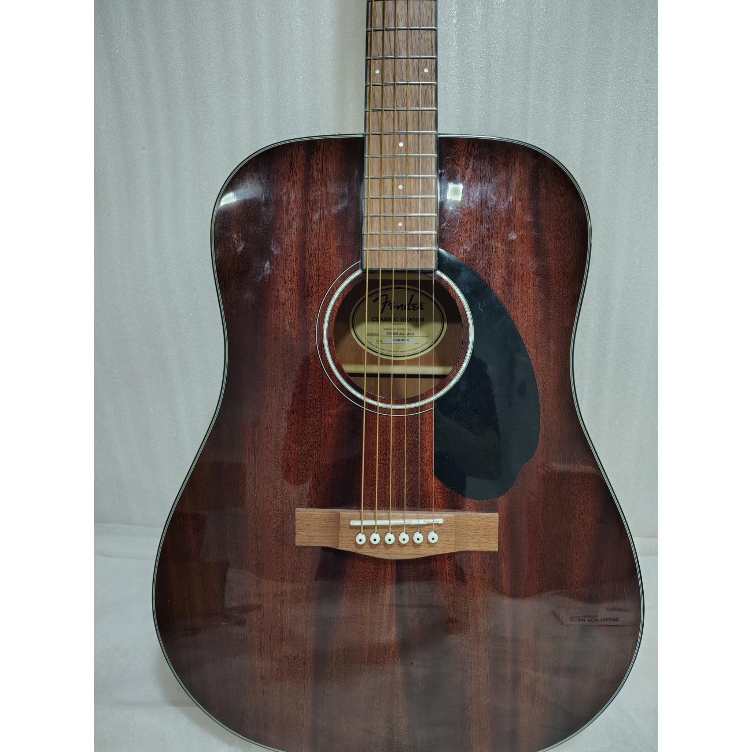 Fender Acoustic Guitars Fender CD 60S Dreadnought Acoustic Guitar All Mahogany - Open Box
