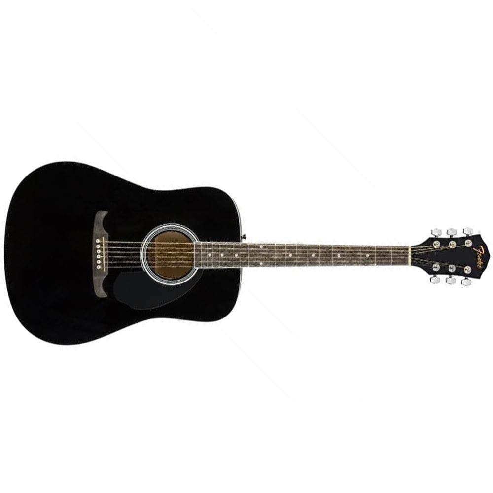 fender acoustic guitars fender fa-125 dreadnought acoustic guitar - black - open box