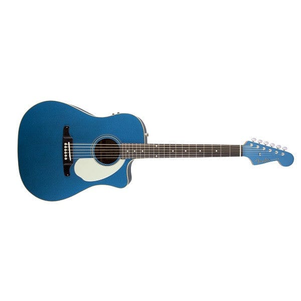 fender acoustic guitars lake placid blue fender sonoran sce dreadnought cutaway electro acoustic guitar, fishman preamp, tuner 