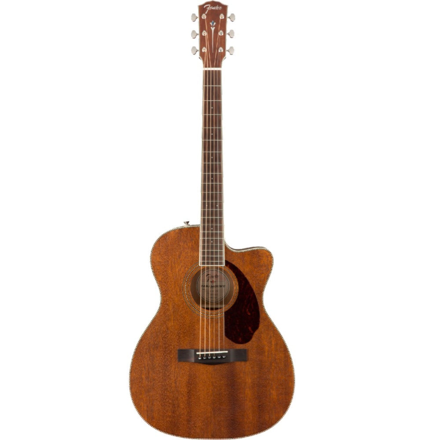 Fender Acoustic Guitars Natural Fender PM-3 Triple-0 All-Mahogany 6-String Acoustic Guitar with Case- Natural