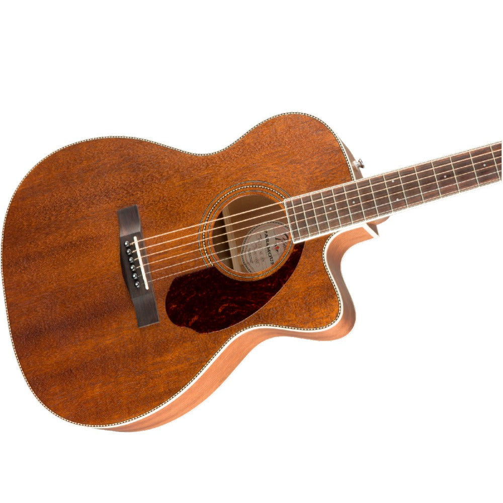 Fender Acoustic Guitars Natural Fender PM-3 Triple-0 All-Mahogany 6-String Acoustic Guitar with Case- Natural