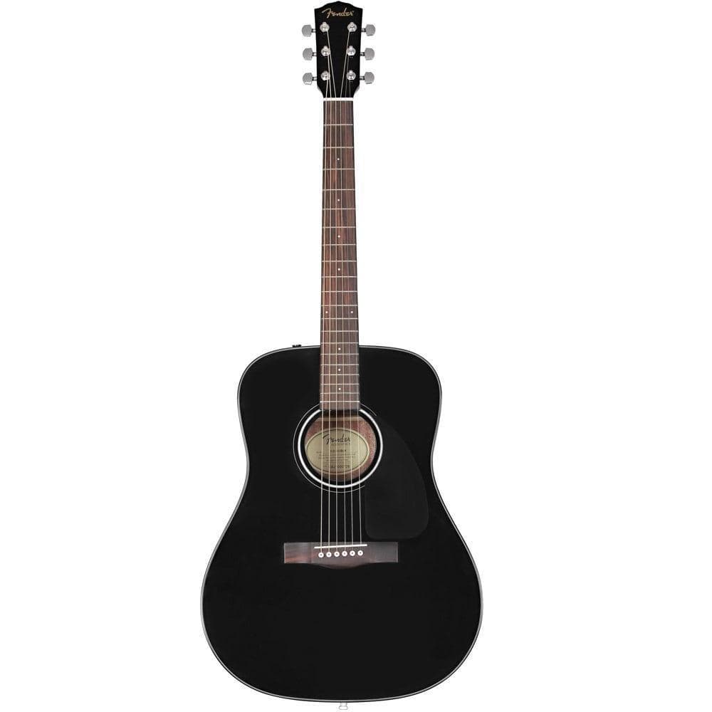Fender Acoustic Guitars Single / Black Fender CD-60 Dread V3 DS 6 String Acoustic Guitar