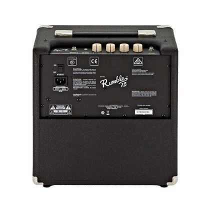 Fender Bass Combo Amplifiers Fender Rumble 15 Watts Bass Combo Amplifier with Cable & Polishing Cloth