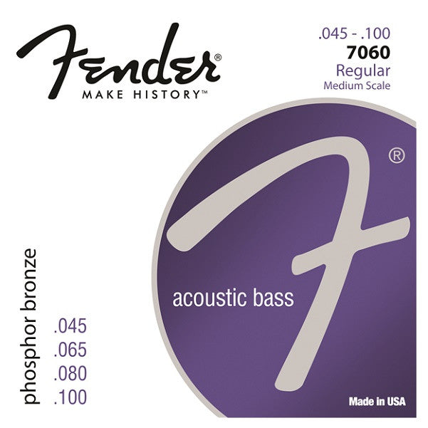 fender bass guitar strings fender 7060 phosphor bronze(45-100) acoustic bass strings