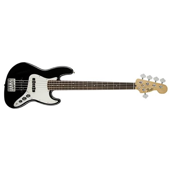 Fender Bass Guitars Black Fender Mexican Standard Jazz Bass 5 String Bass Guitar