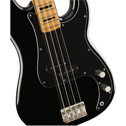 fender bass guitars black fender squier classic vibe precision bass '70s bass guitar   