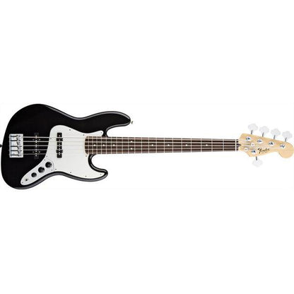 Fender Bass Guitars Black Fender Standard Jazz Bass V Mexican Bass Guitar